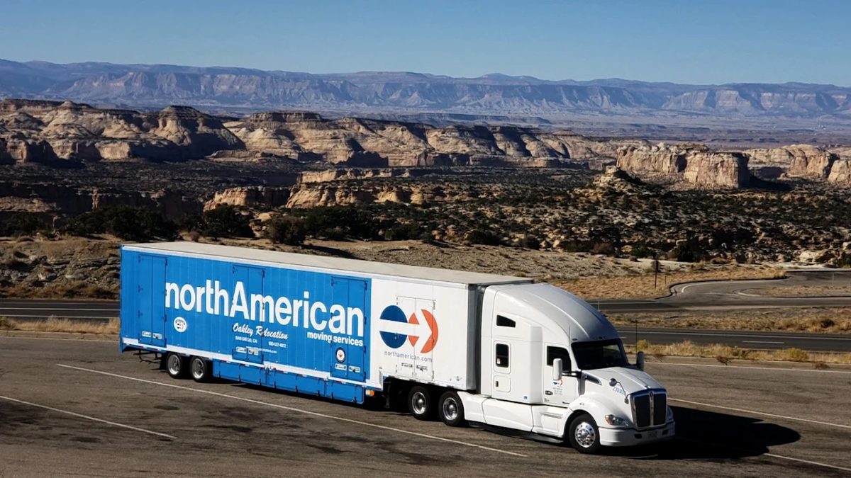 Oakley Relocation North American Van Lines truck serving San Diego County